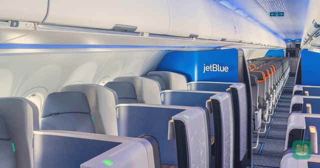 JetBlue Mint suites; representative airline cabin photograph