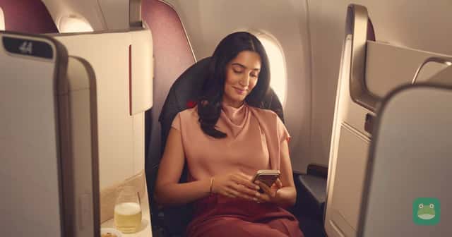 An Air Canada business-class cabin. Illustrative airline photo; Aeroplan credit-card benefits are separate from cabin and lounge eligibility.